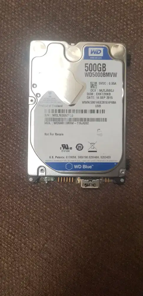 HDD  WD LAPTOP 500GB BLUE