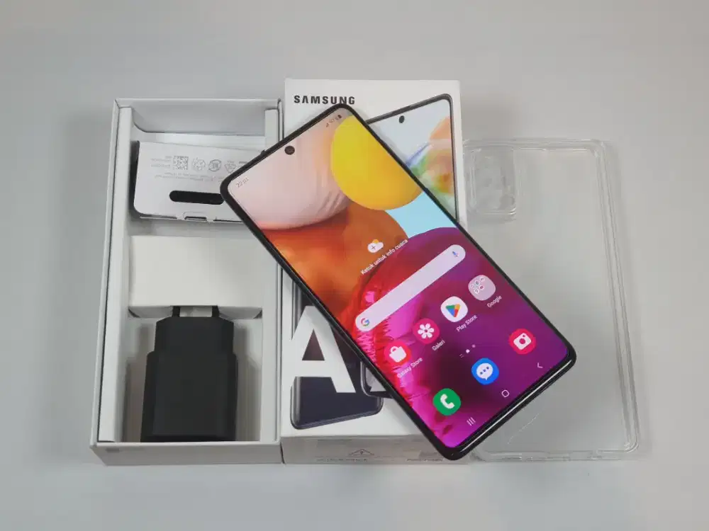 Samsung Galaxy A71 NFC 8/128 mulus fullset Resmi SEIN
