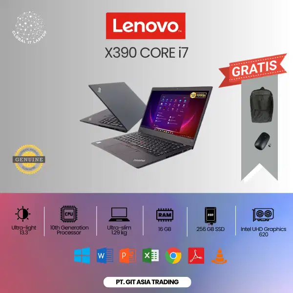 LENOVO X390 CORE i7 GEN 10