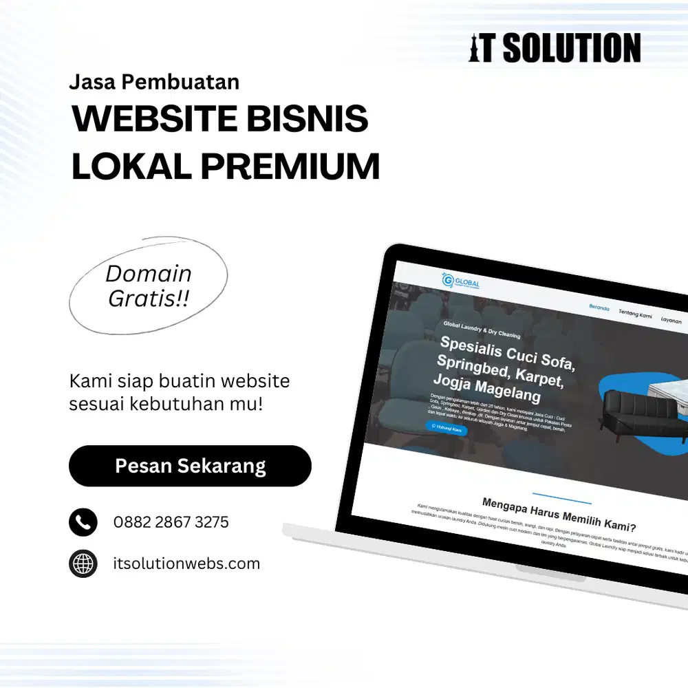 Website Bisnis Lokal Premium Profesional