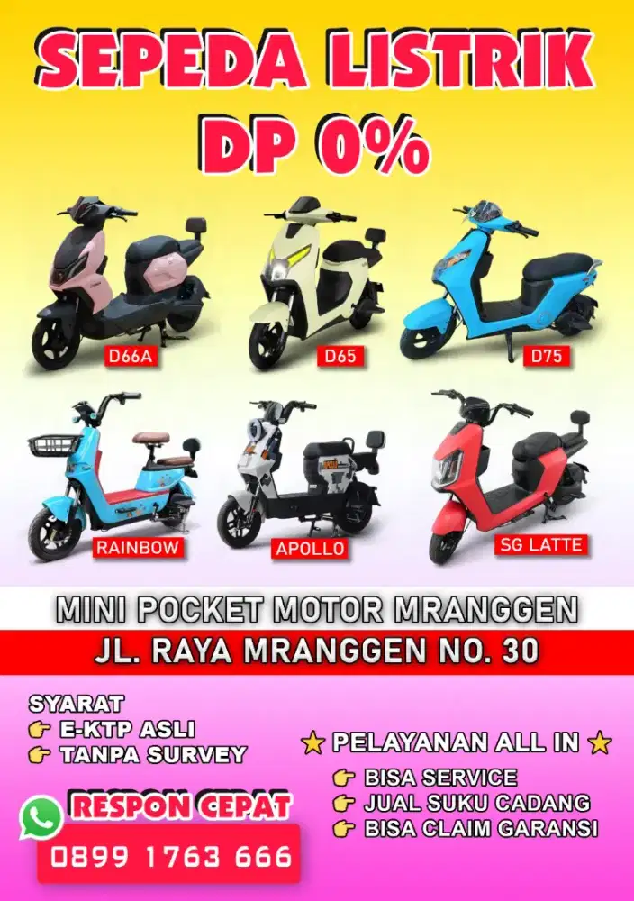 Kredit Sepeda Listrik DP 0%