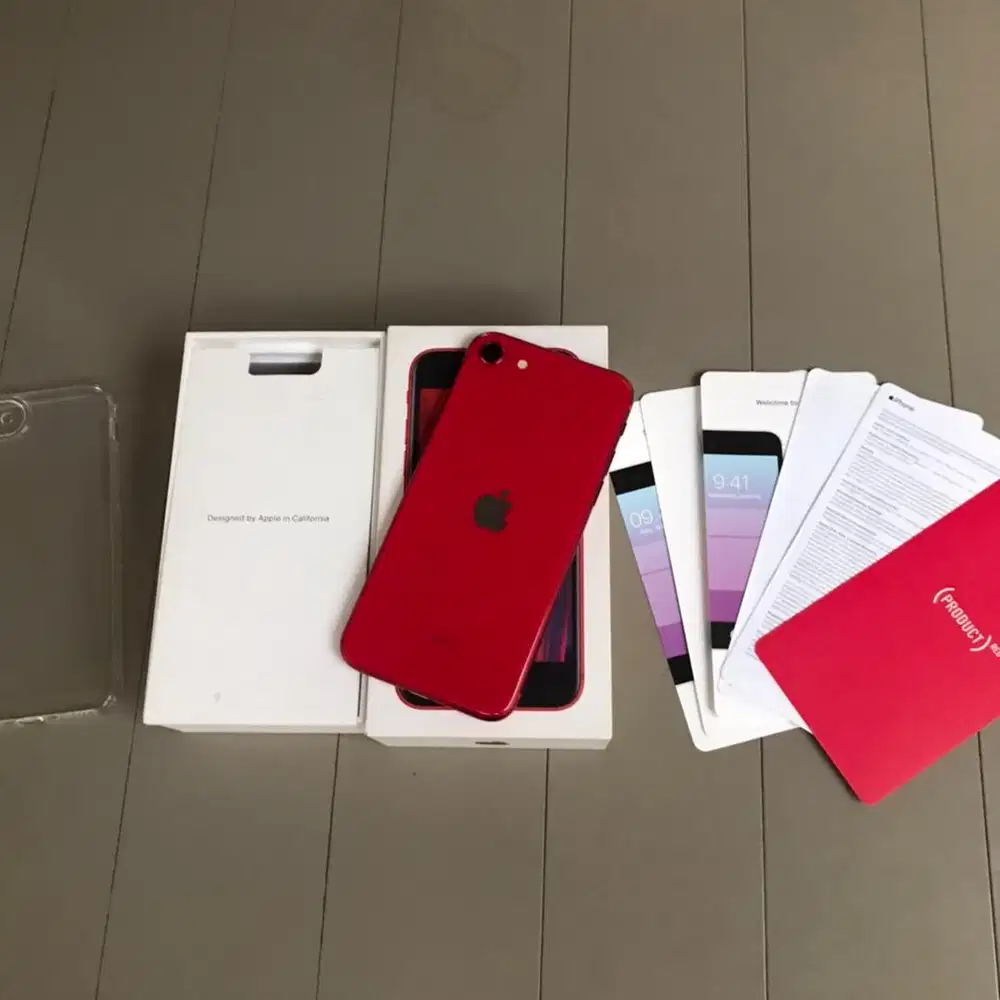 Iphone se 2 ibox red product fullset mulus like new