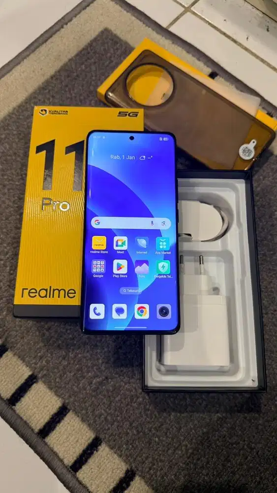 Realme 11 Pro Black 5G 8/256GB Resmi Mulus Lengkap