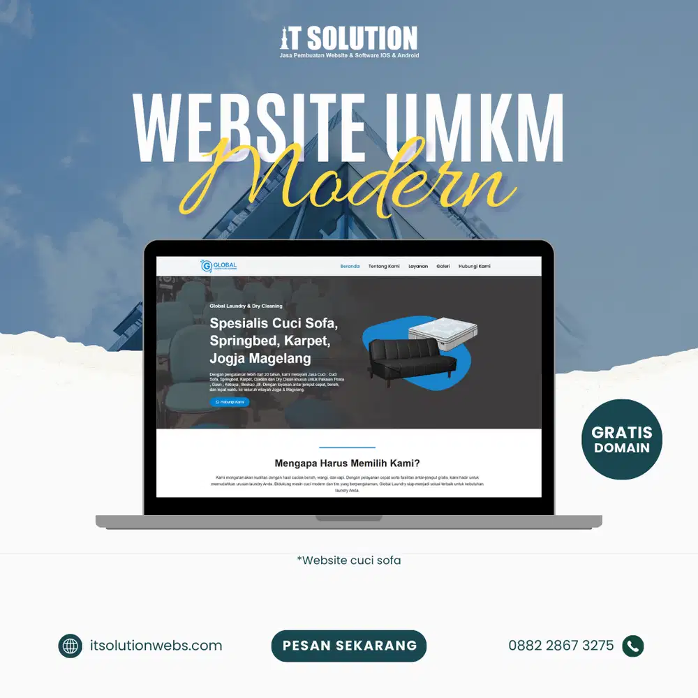 Jasa Pembuatan Website UMKM Modern & Profesional