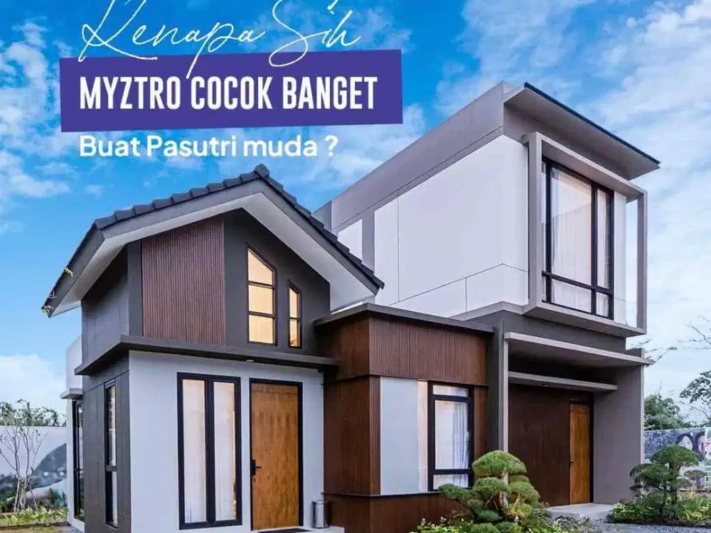 Hunian 2 kamar 1 dan 2 lantai 800jt