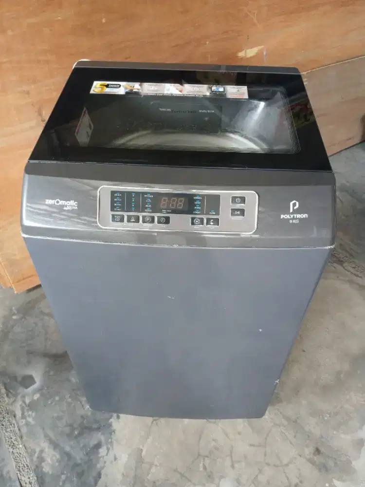 Mesin Cuci 1 Tabung Polytron Zeromatic 9kg