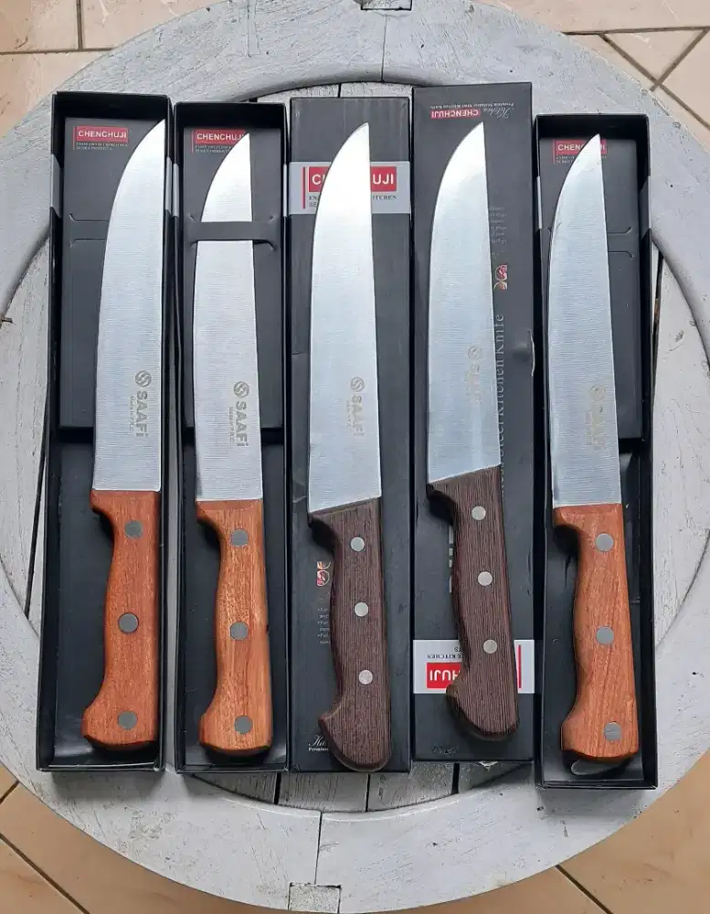 Jual pisau saafi panjang 18cm dan 20cm bahan bilah baja anti karat