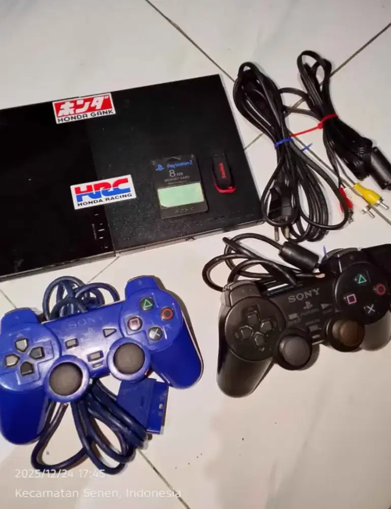 Ps2 slim pakai flashdisk 11 games