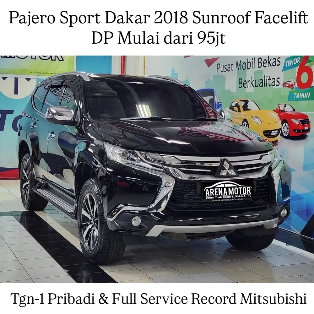 [KM 30rb] Pajero Sport Dakar 2018 Antik Facelift # Mitsubishi Sunroof