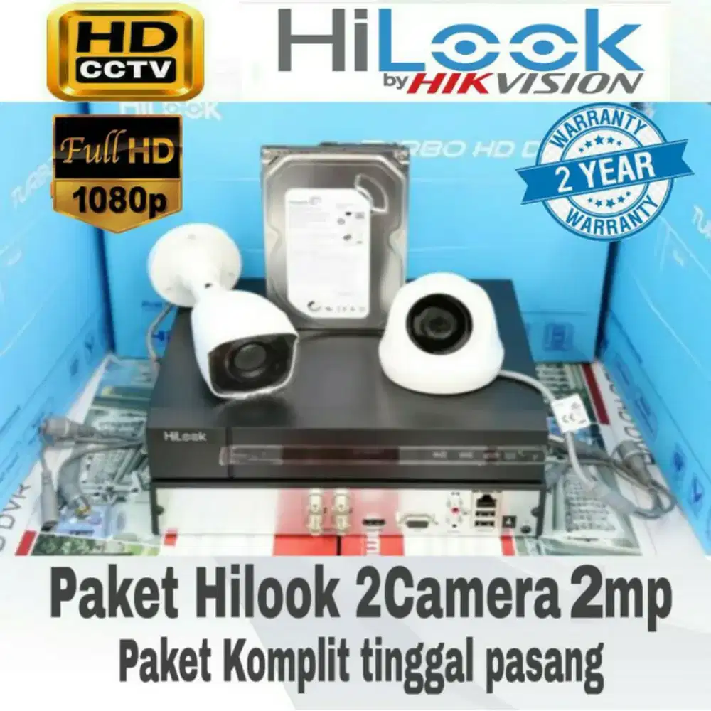 PAKET CCTV 2MP KOMPLIT PLUS PASANG