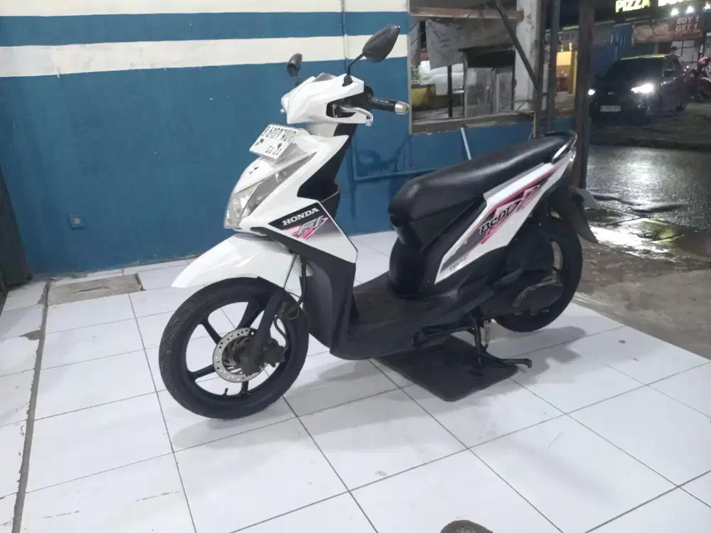 jual honda beat fi stater kasar 2014 pajak panjang sampe 2027