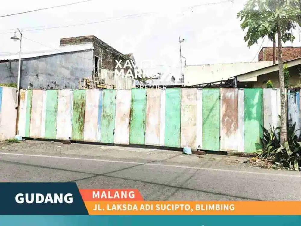 Disewakan Gudang Luas Total 600 m2 Area LA. Sucipto, Blimbing Malang