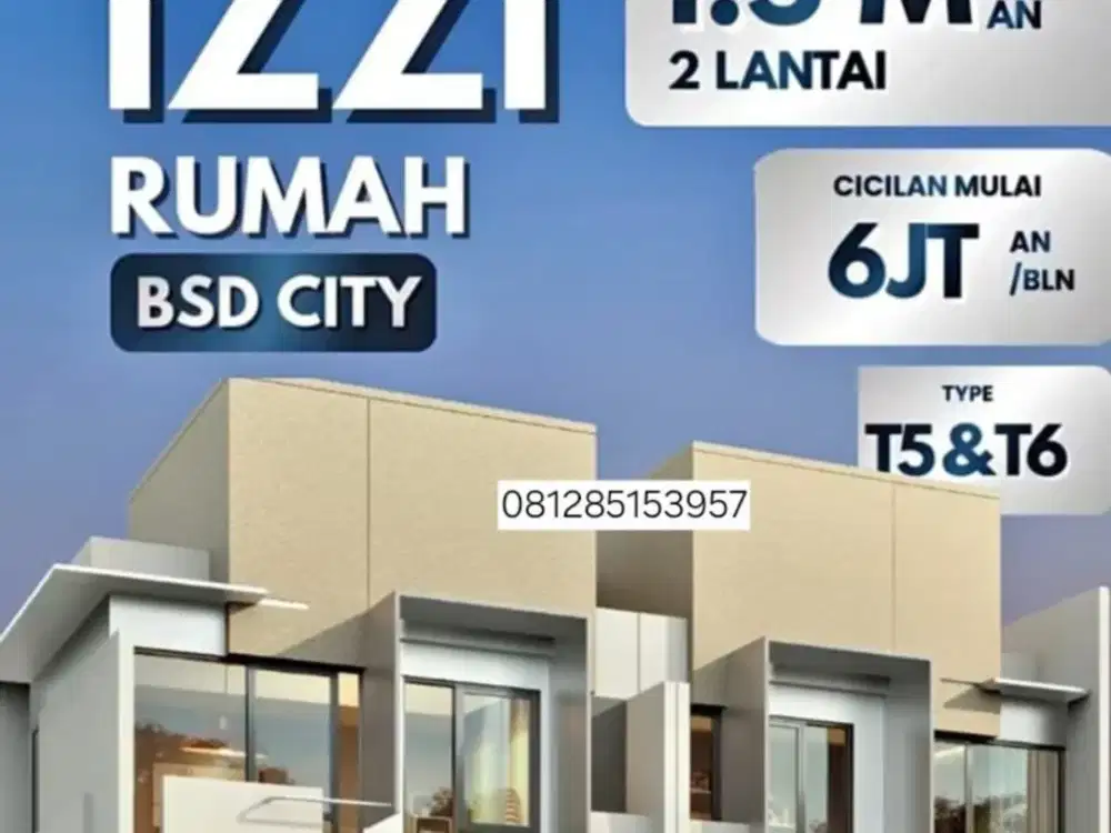 CLUSTER IZZI BSD CITY #SEMUDAHITU SANGAT STRATEGIS LANGKA 1,4MAN! FREE DP limited unit