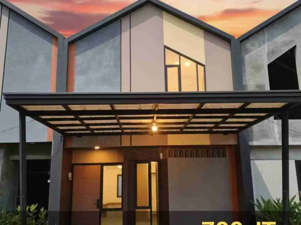 Rumah Konsep Mezaninen Siap Huni Harga Ekonomis 15 Menit ke Stasiun Sudimara