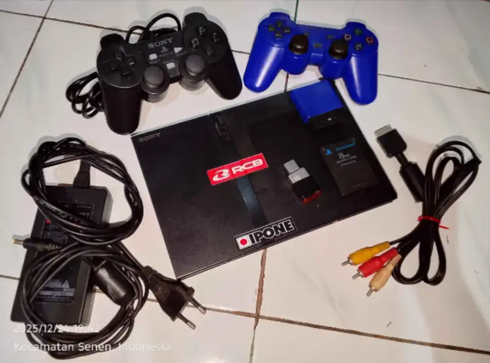 Ps2 slim pakai flashdisk 16 games