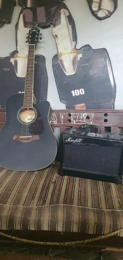 GITAR AKUSTIK NOHMAN 1 SET