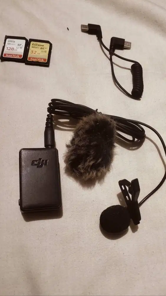 Mic wireless DJI (bonus boom mic saramonic)