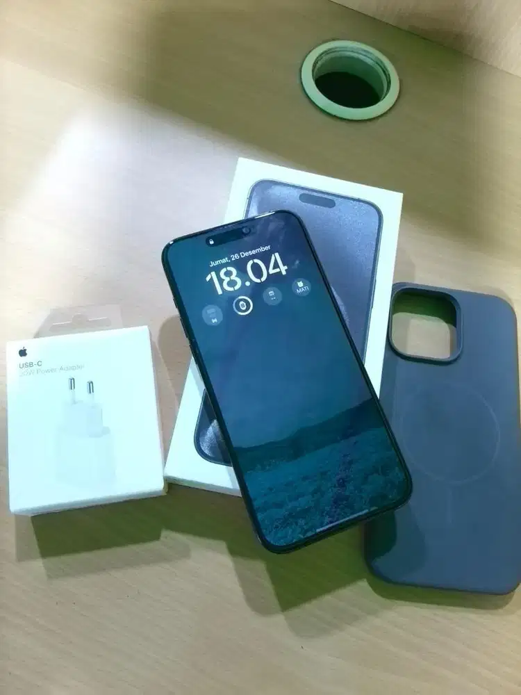 Iphone 15 pro max 256gb blue titanium ori ibox, nett