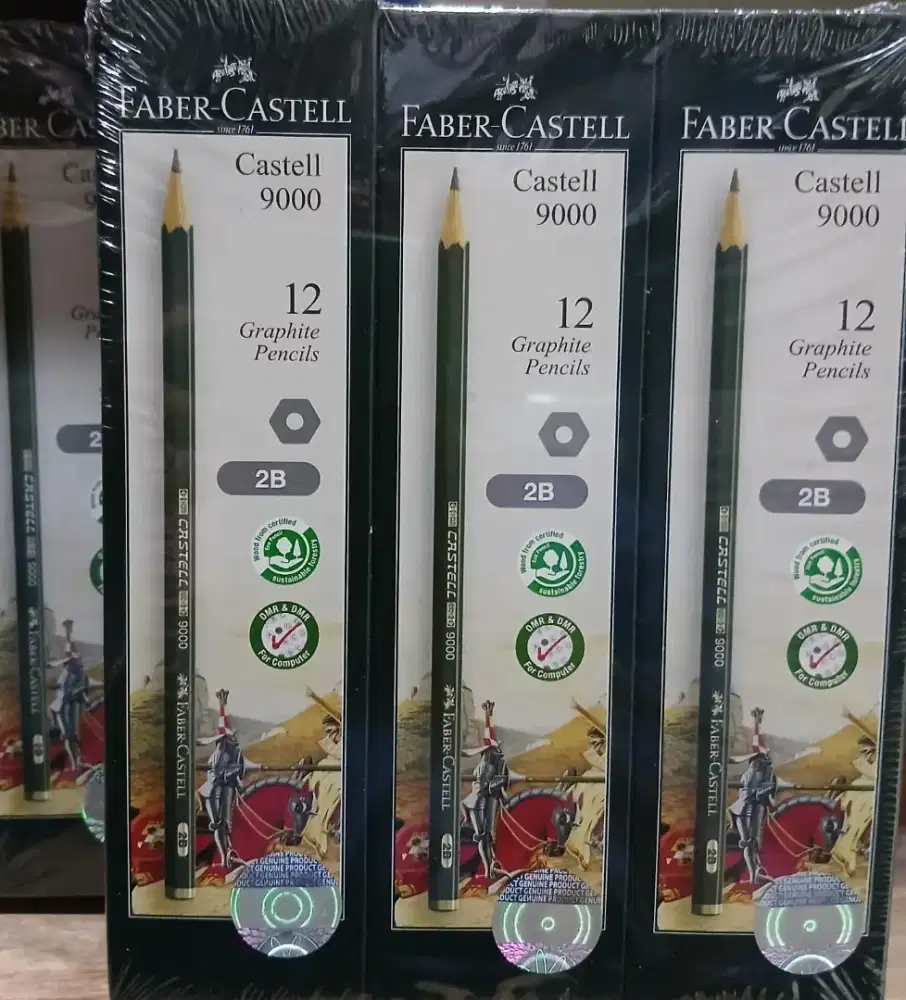 Faber castell pencil 2B 1 pack (12pcs)
