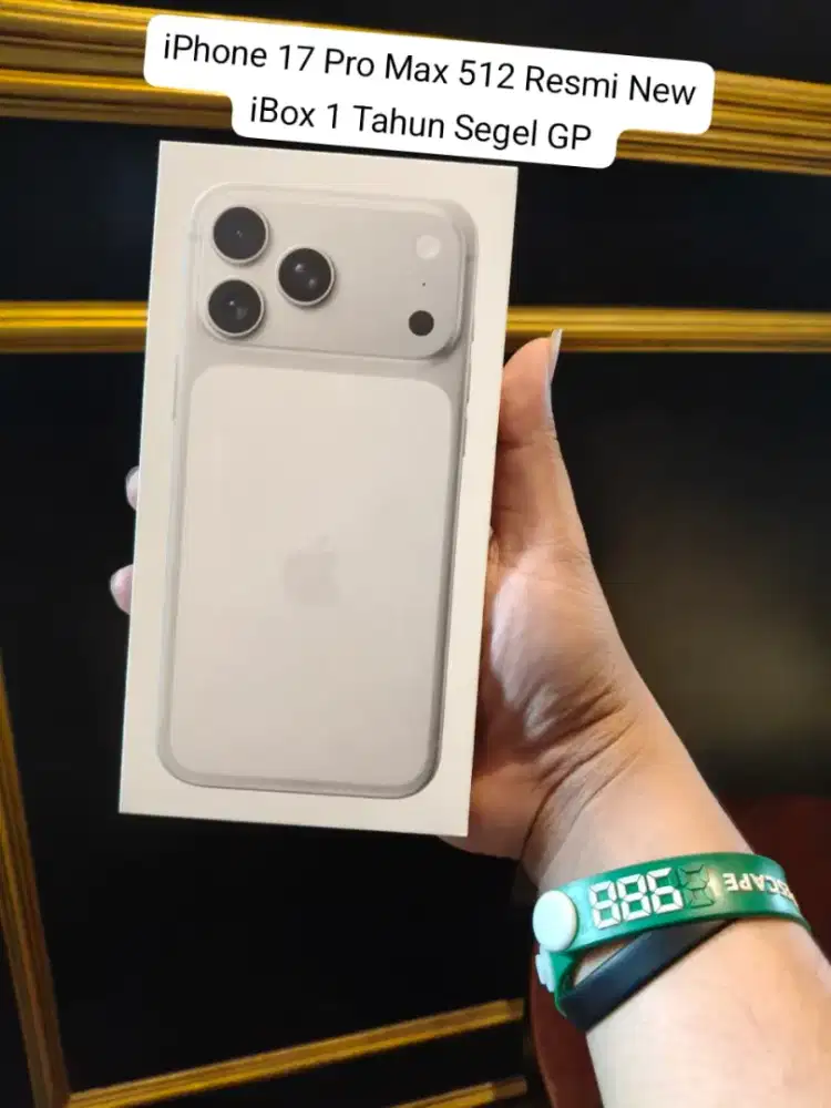 iPhone 17 Pro Max 512 Silver Resmi New iBox 1 Tahun