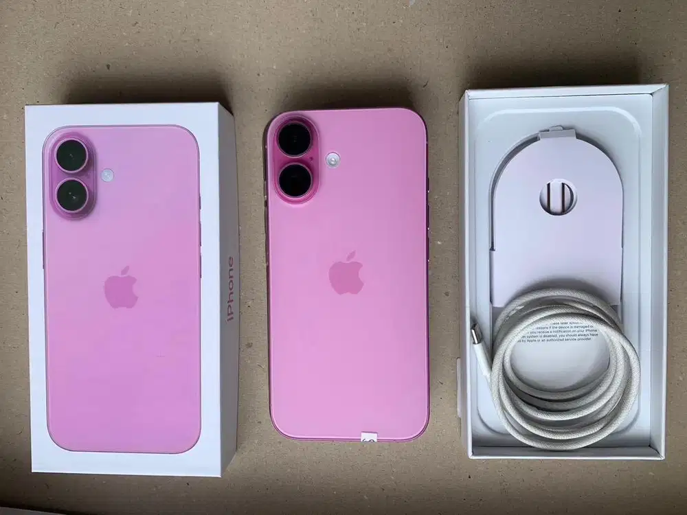 iphone 16 128GB BH 100% Ex inter All Operator Fullset Mulus Normal!