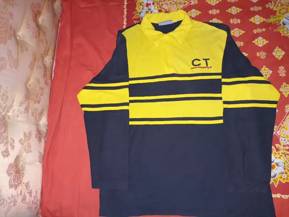 Baju Pakaian Atasan Polo Shirt Lengan Panjang Competition Original