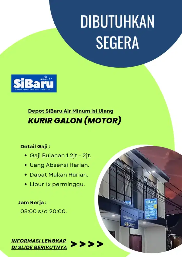 Kurir Motor Galon (Dasana Indah)