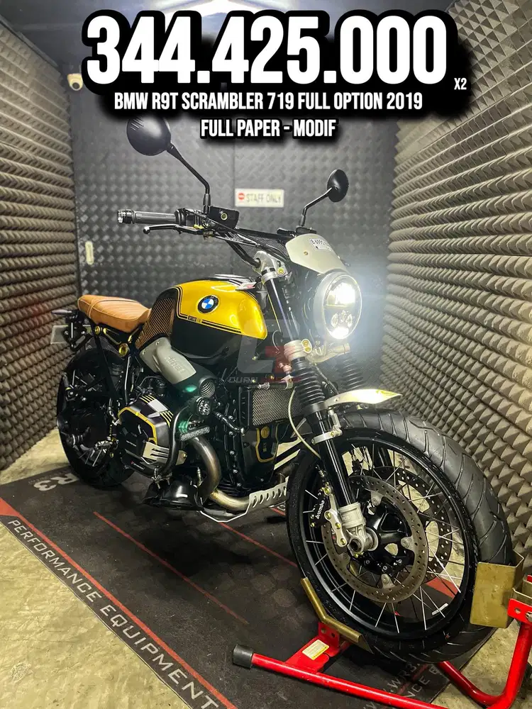 BMW R9T or R 9 T Scrambler 719 Full Option 2019 MODIF LOW KM 5XXX BRO