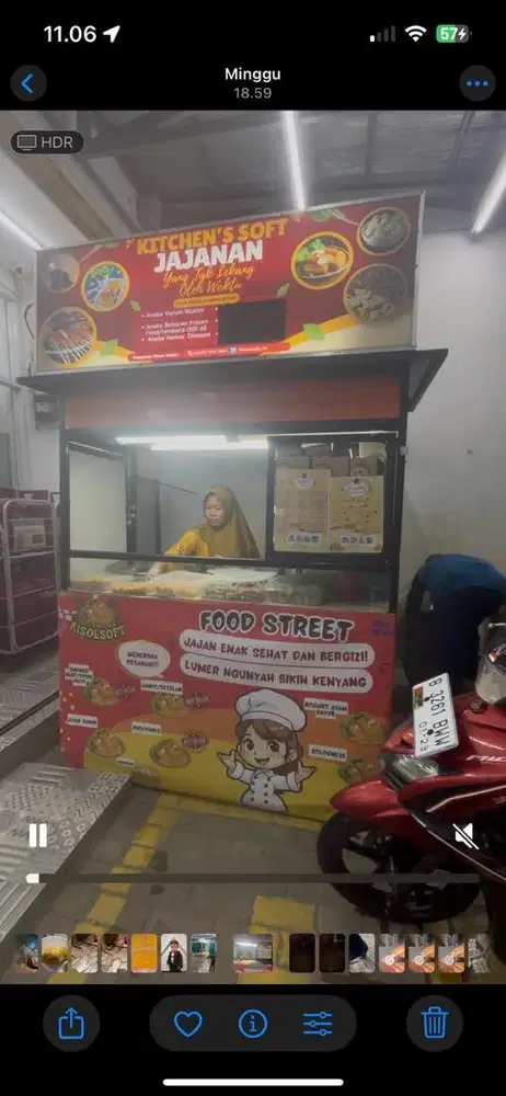 Gerobak etalase alumunium