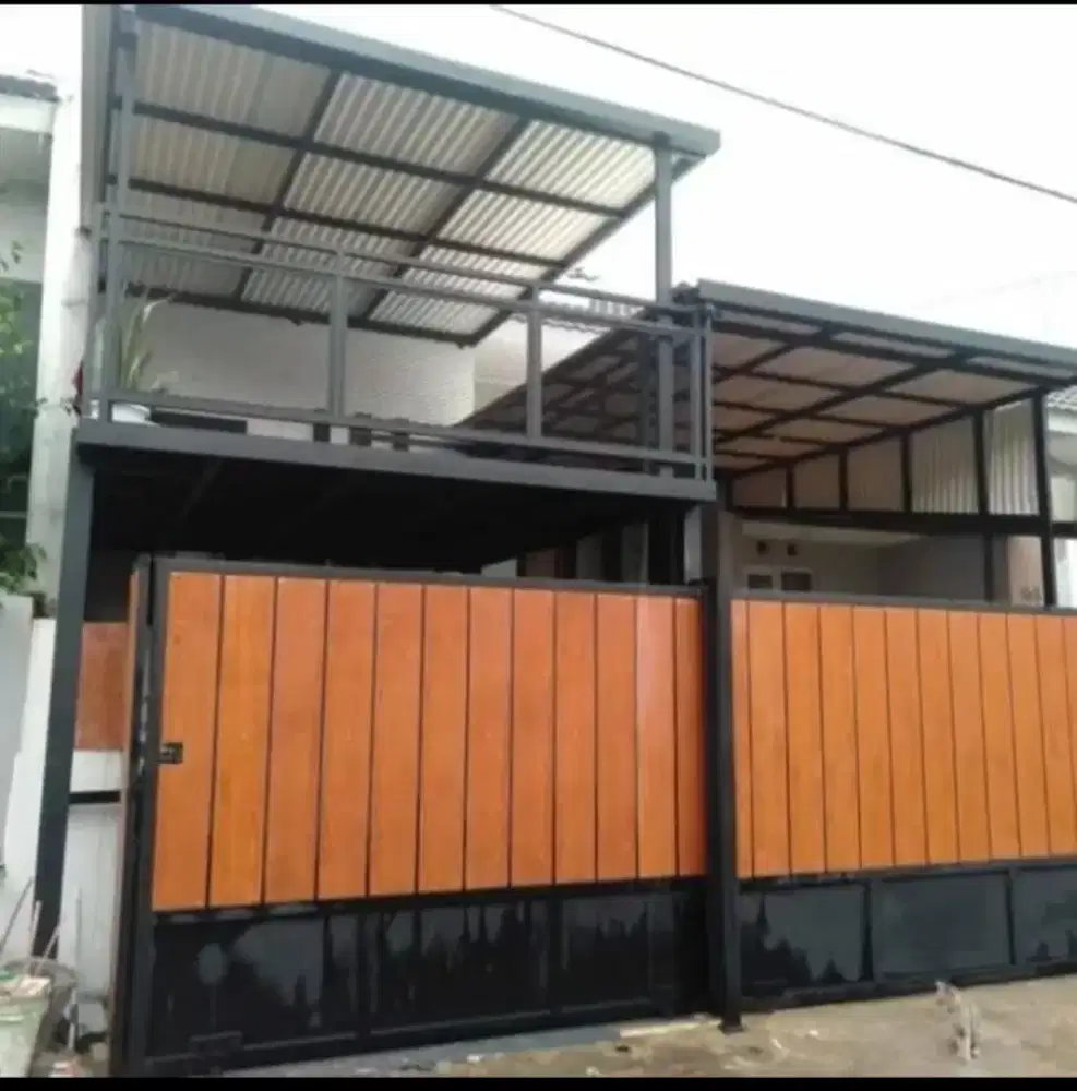 Canopi pagar grc minimalis