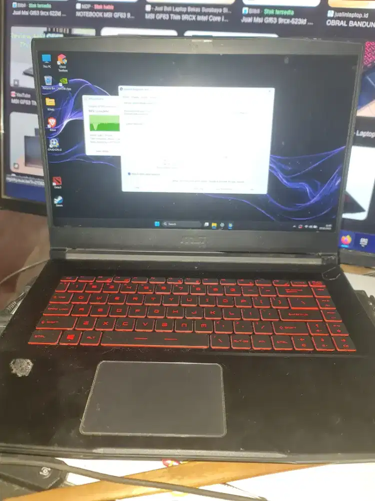 Laptop gaming MSI GF63 thin 9RCX