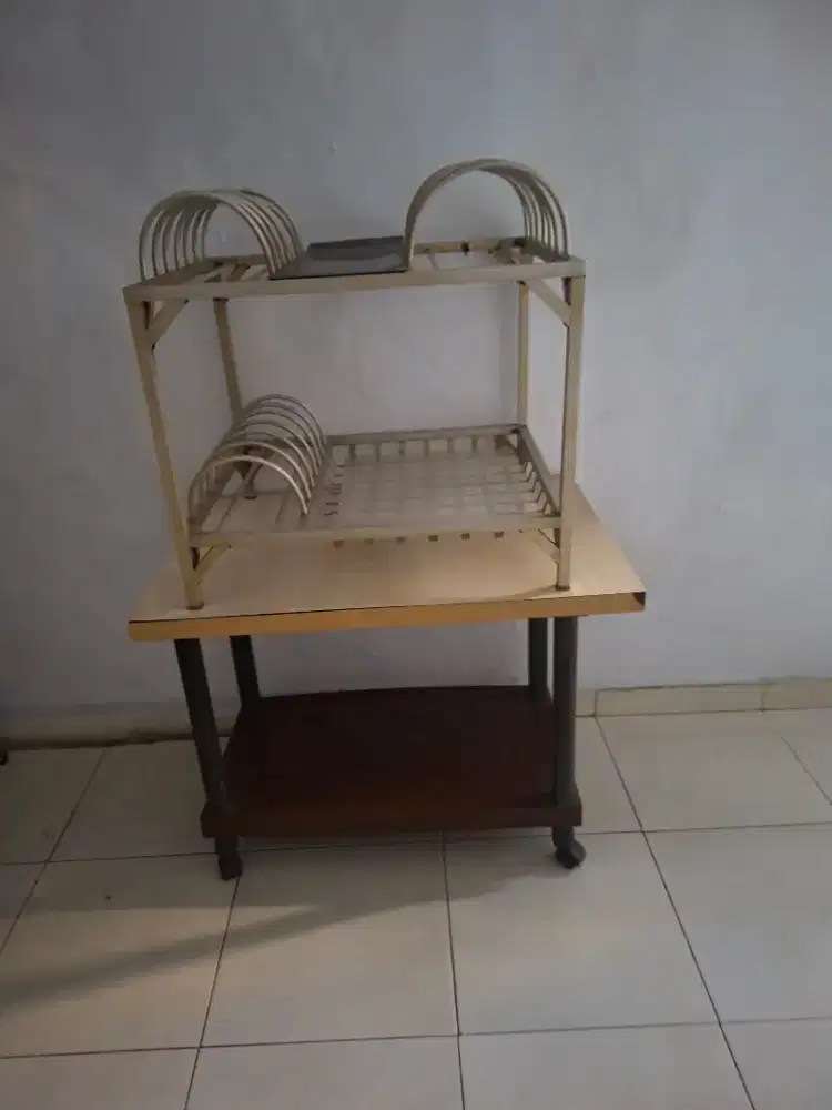 Dijual rak piring alumunium dan rak roda