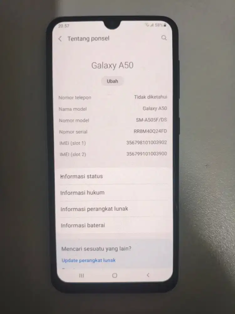 SAMSUNG A50 RAM 4+4/64