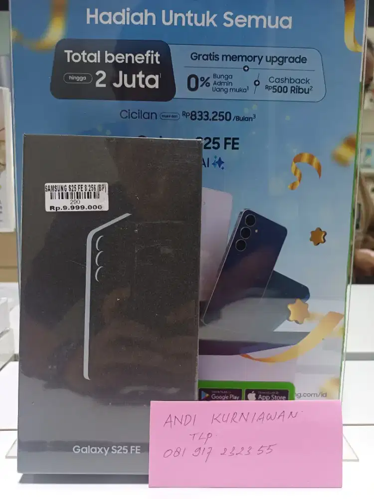 New samsung s25 fe ram 8/256gb atlantis dahsyat