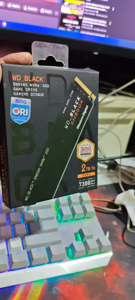 Ssd nvme wd black sn850x 2tb