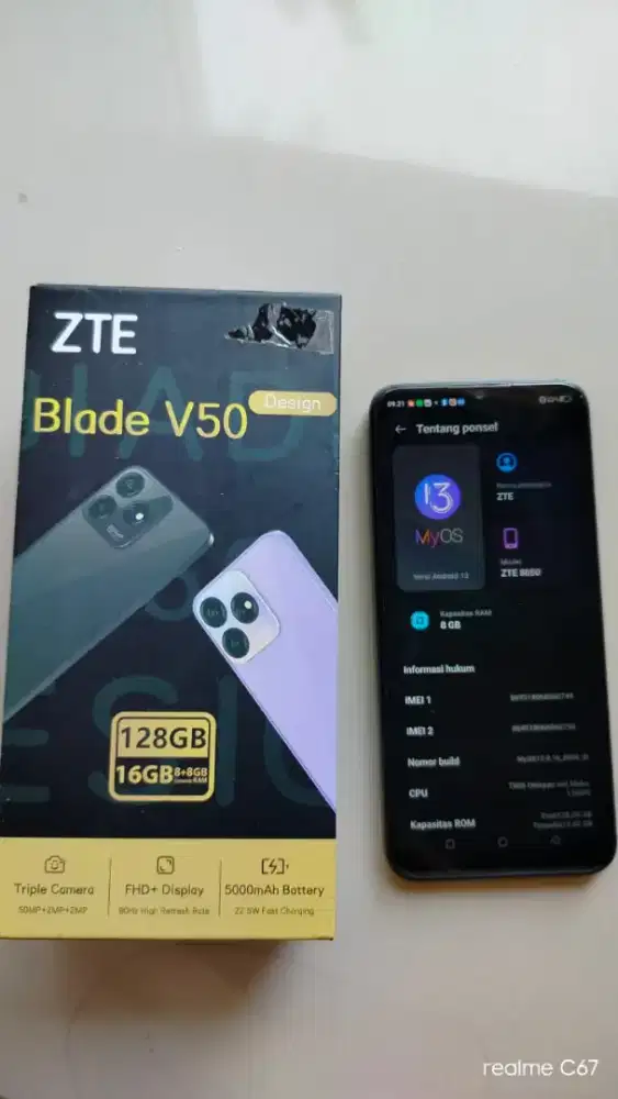 Dijual ZTE V50 8/128