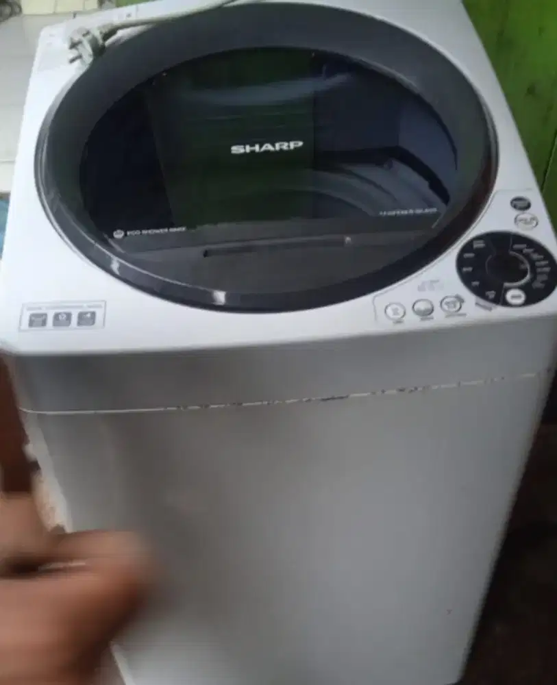 mesin cuci sharp full otomatis masih cantik mulus normal banget