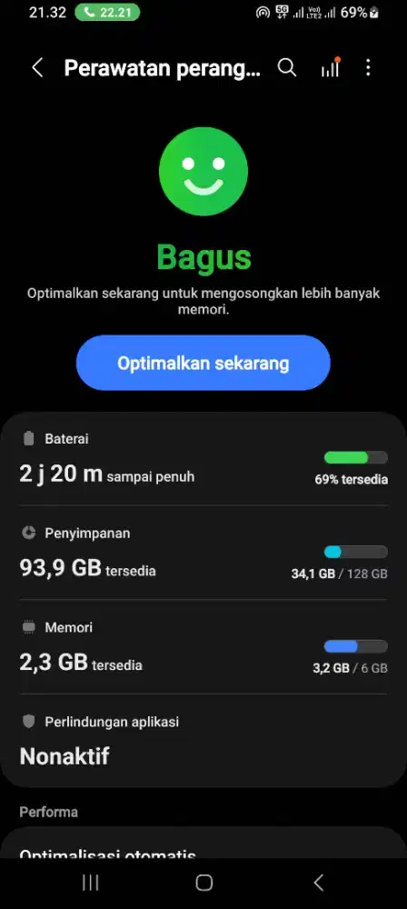 Samsung A22 5G 6/128 Normal Eks Garansi Resmi