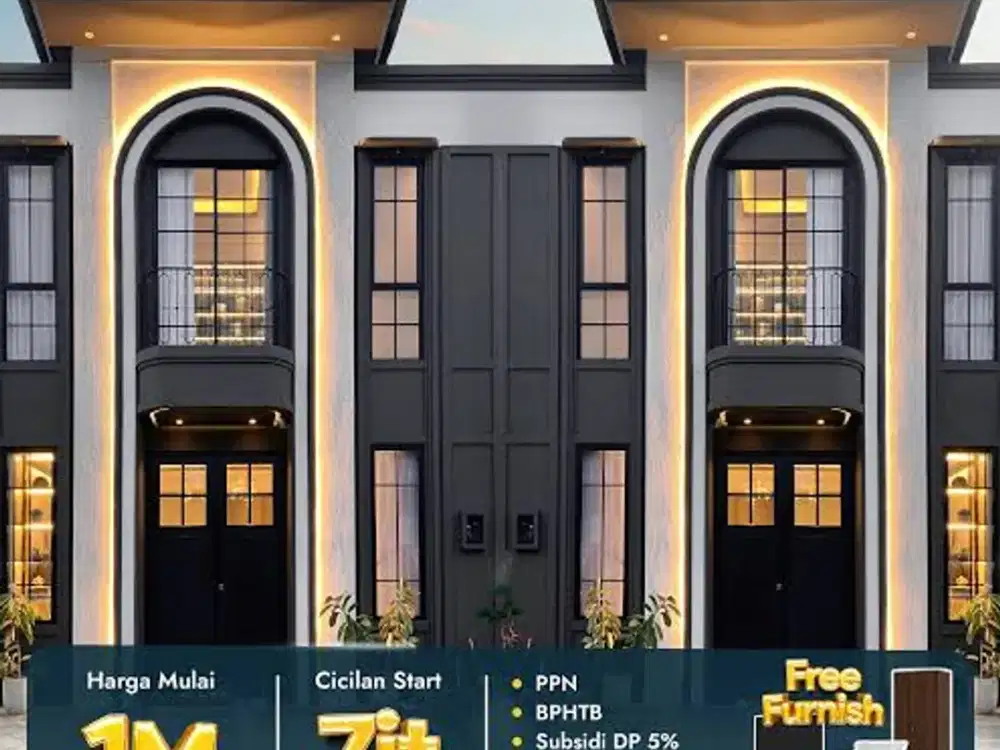 rumah Mansion nine konsep america classic ready unit