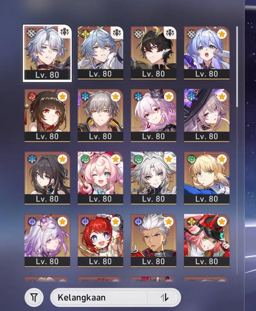 Akun HSR Endgame TL70