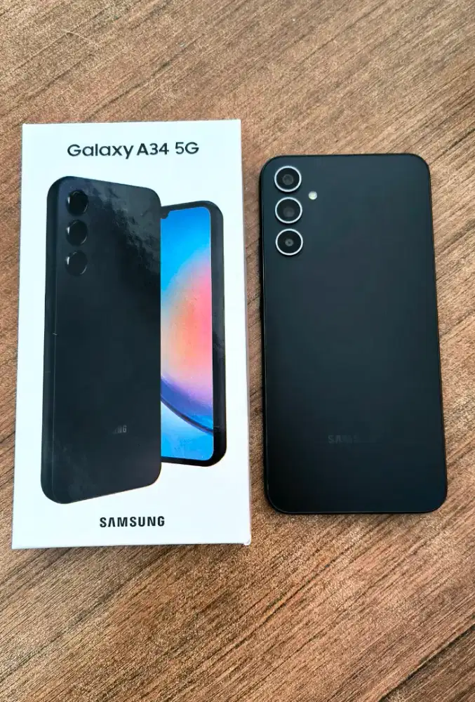 Samsung A34 5G NFC Fullset Segel Muluss 98% pribadi bukan A52s A73 A54