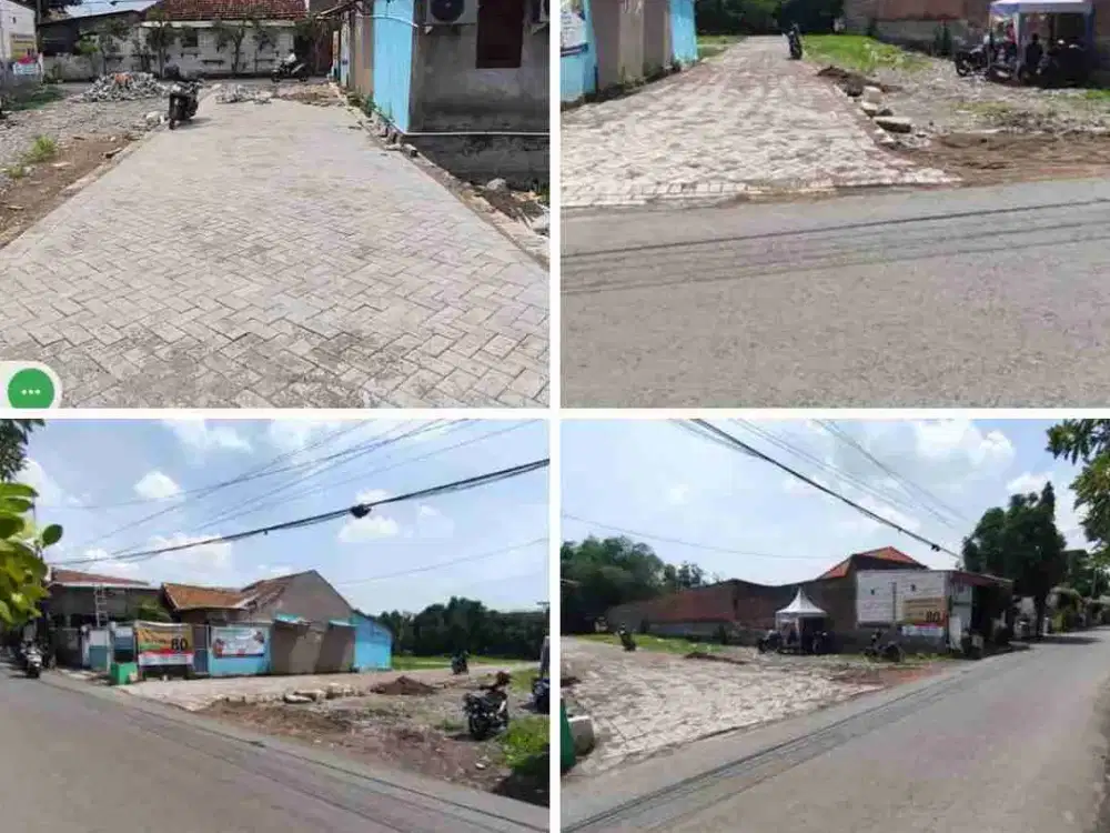 Tanah Pekarangan siap bangun nol jalan aspal Buduran Sidoarjo