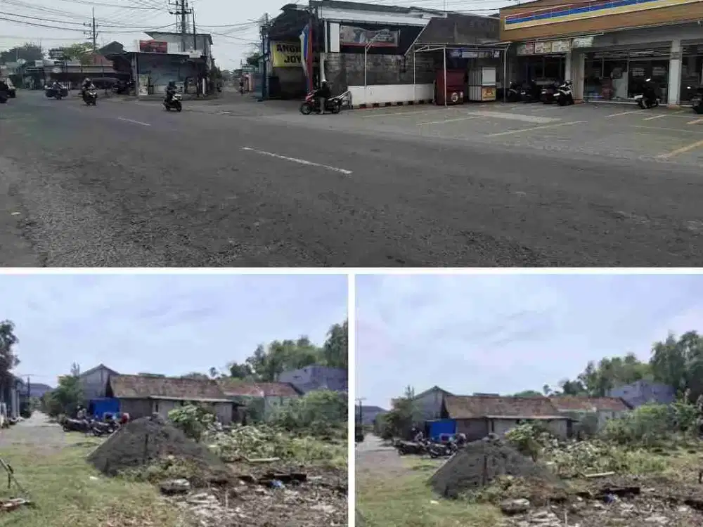 Tanah pekarangan siap bangun depan puskesmas Sukodono