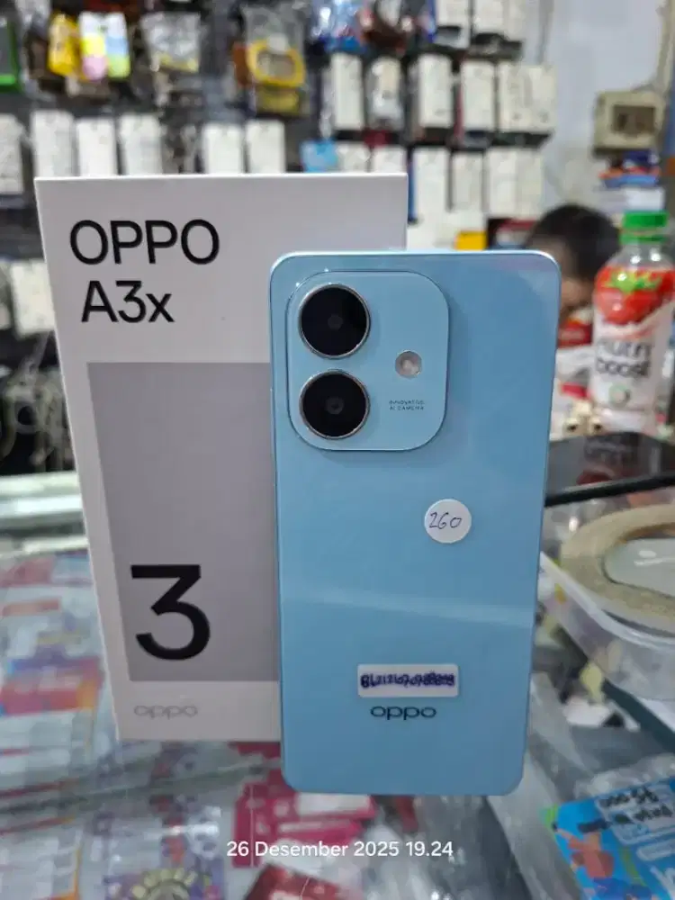 Oppo A3X ram 4+4/64gb lengkap rasa baru