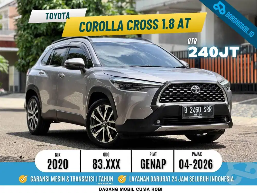 Corolla Cross 1.8 Bensin 2020 AT