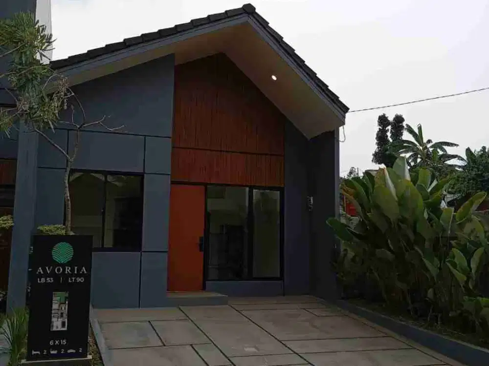 Dijual Rumah Modern, dekat Club House, dgn tanah luas, Cluster terdepan, di kemang bogor