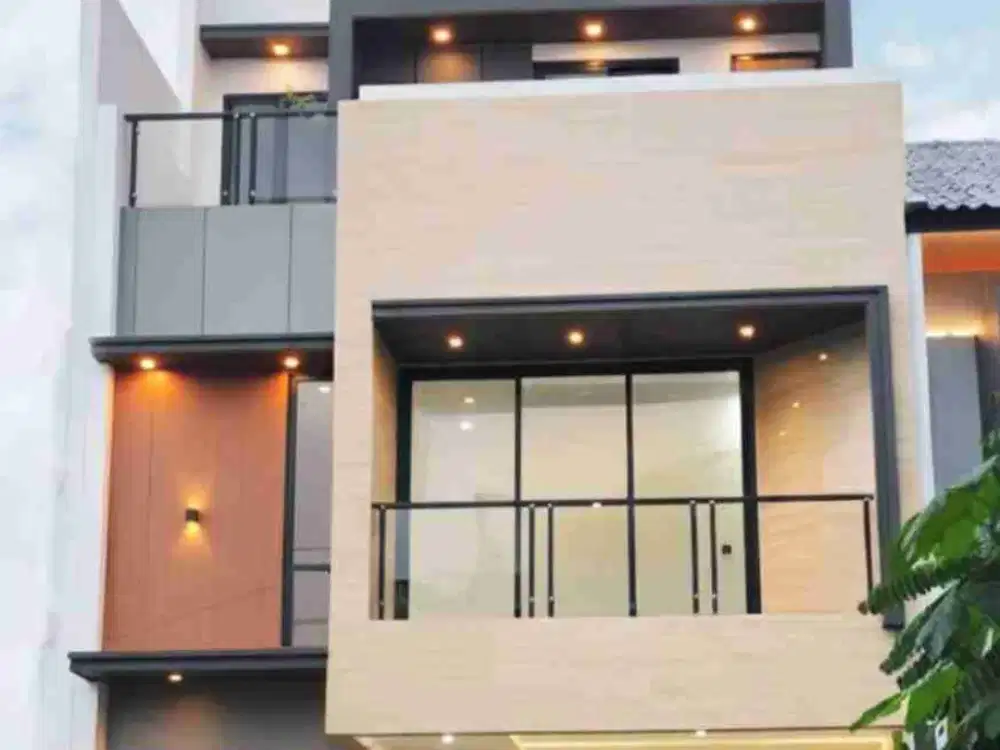 Rumah Mewah  Kontemporer 2,5 Lt Rooftop Di Jagakarsa Jaksel