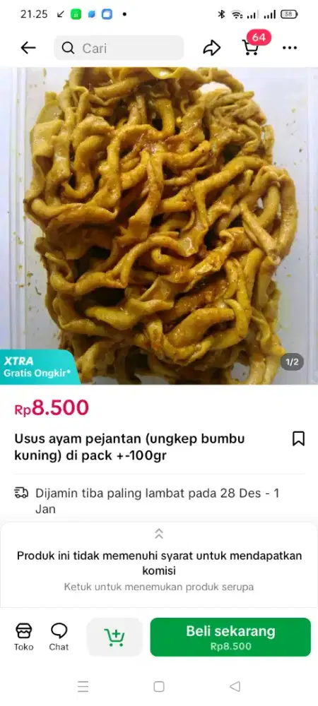 Ayam kuning Kalasan pejantan