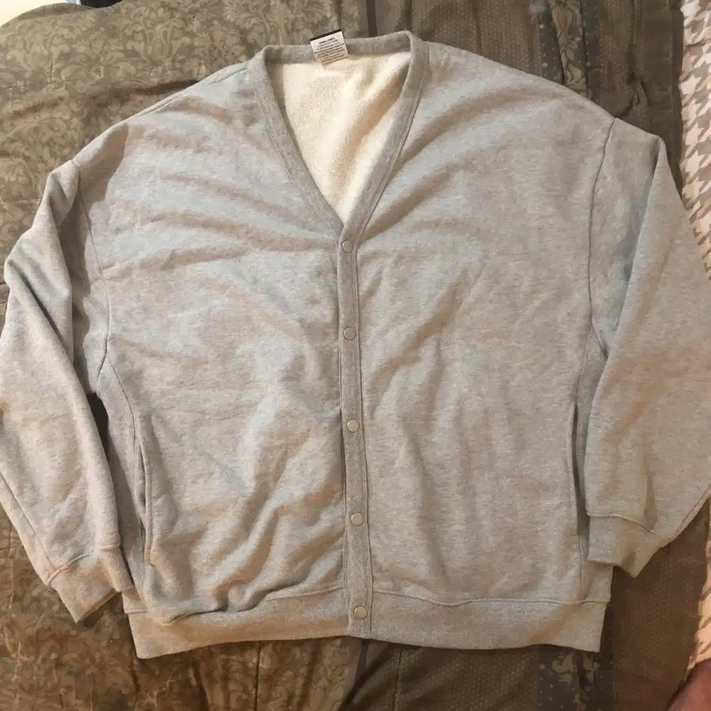 Outer oversized cardigan bahan sweat