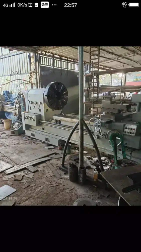 Mesn bubut taiwan 2 m benda kwrja